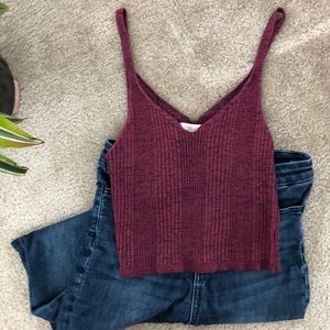Maroon Soft Cotton tank